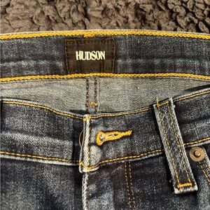 Hudson Jeans with Gold Stitching